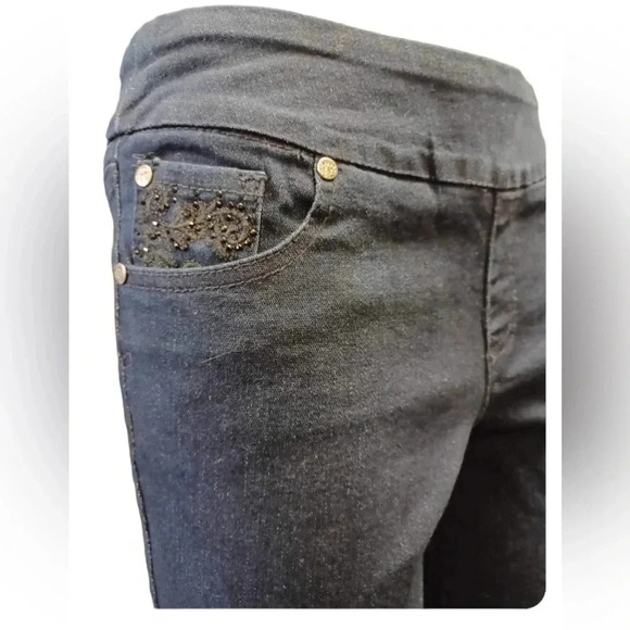 Northern Reflections Ankle Comfort Blue Elastic Waist Pants Size 6 - Picture 9 of 12